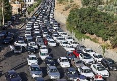 ترافیک سنگین در آزادراه کرج-قزوین و محور شهریار-تهران/۱۲ جاده مسدود است