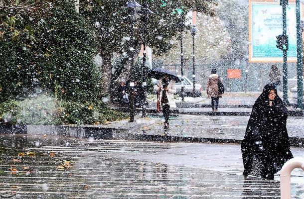 بارش برف و باران در ۹ استان / خشکسالی تهران ادامه دارد
