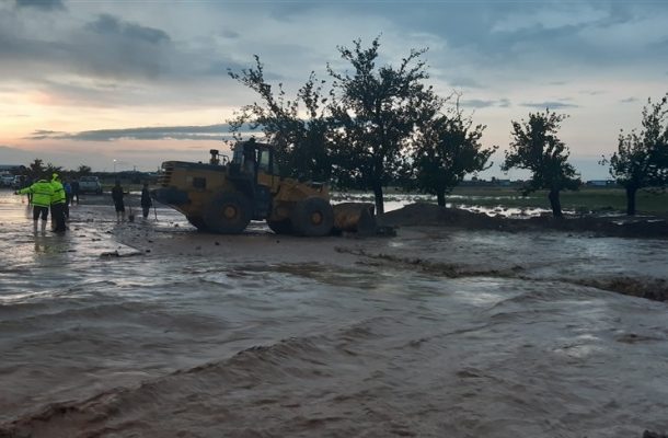 وقوع سیلاب بی‌سابقه در شهرستان آوج
