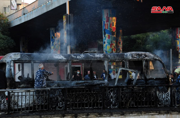 ۱۳ کشته در انفجار در مسیر یک اتوبوس در دمشق