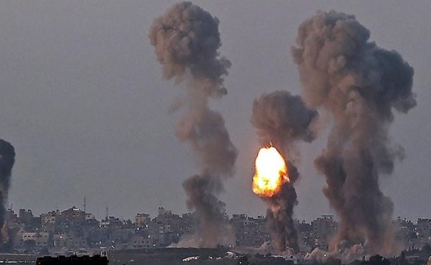 ریختن ۱۶ تن بمب بر سر مردم غزه در اولین روز حمله به این منطقه