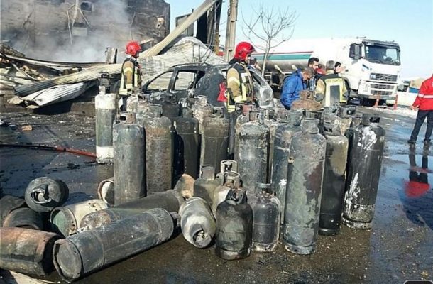 انفجار یک مرکز توزیع LPG در البرز